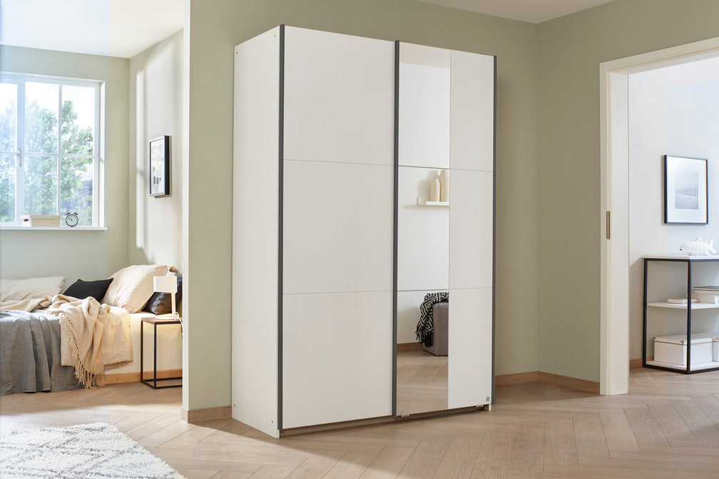 Slide Rauch 2 Sliding Door Wardrobe With Front Mirror